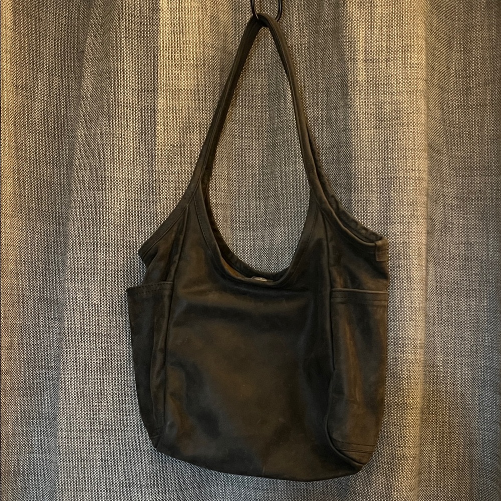 Rough & Tumble Minimal Tote - coal leather - small - Picture 4 of 14
